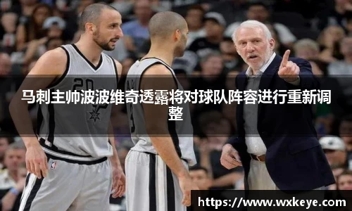 马刺主帅波波维奇透露将对球队阵容进行重新调整